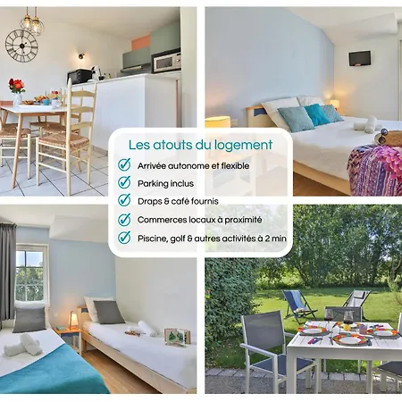 וילה ღ L'oasis Du Golf - Paisible Maison Proche Talmont-Saint-Hilaire